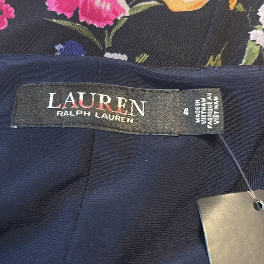 LAUREN RALPH LAUREN Cleora Front Twist Sheath Dress V-Neck 3/4 Sleeve NWT - Picture 8 of 13